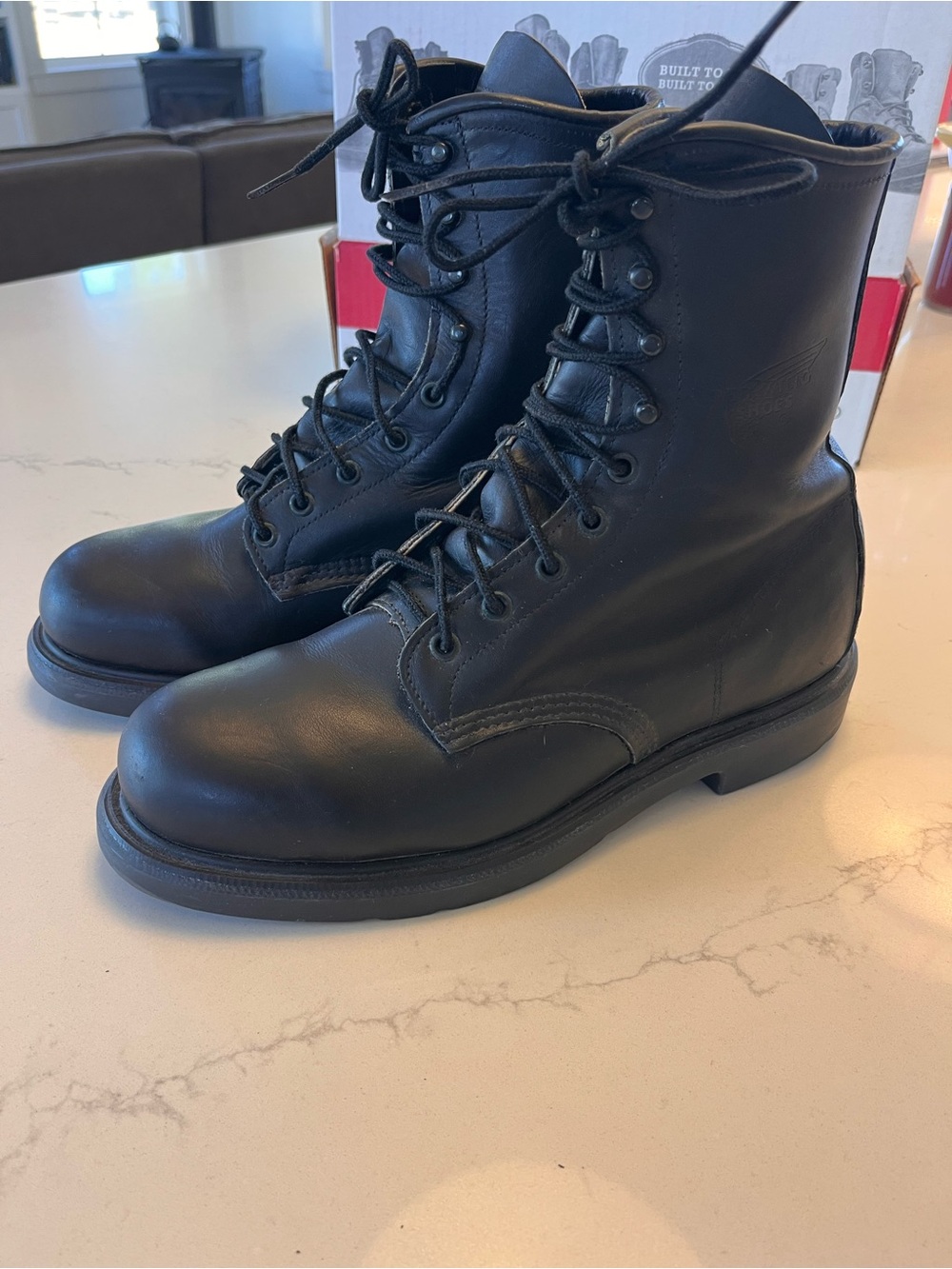 Red Wing Vintage 04008 2246 Boots ANSI Z41 Steel Toe EH Protection